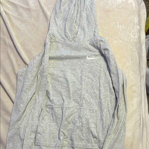 Nike Light Gray Pullover Hoodie